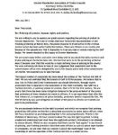 GMATUC Letter to Tony Lloyd